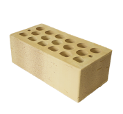 кирпич облицовочный полуторный, м-150,120x250x88, солома