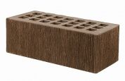 кирпич облицовочный полуторный, м-175,120x250x88, коричневый бархат